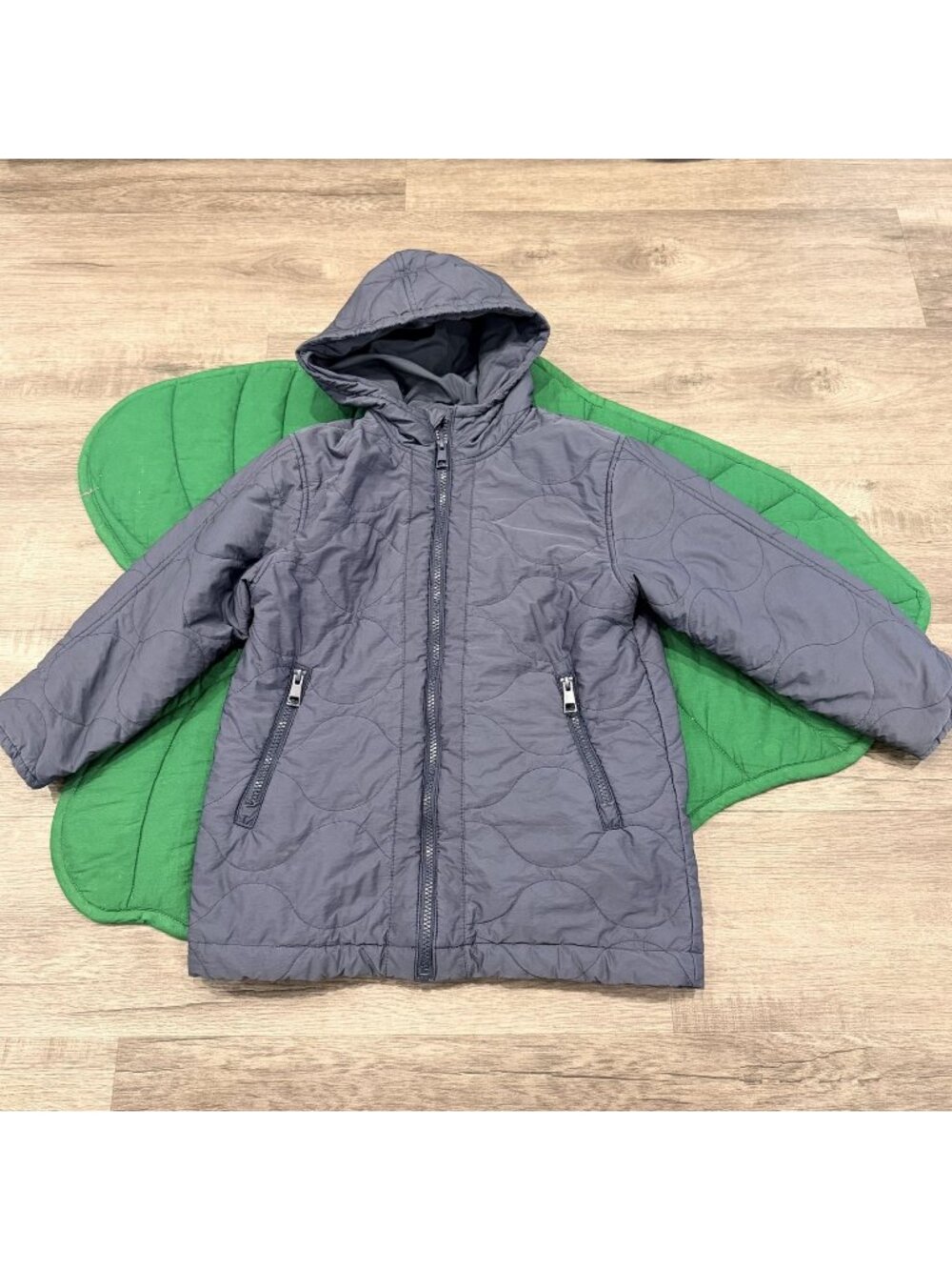 Zara Kids 6-7 Navy Blue Quilted Puffer Jacket